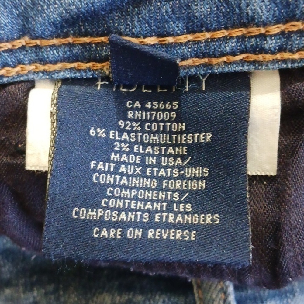 Fidelity Denim Mila Crop 9 Year Aged, Mid Rise Skinny Jeans, Size 31 - Picture 15 of 16